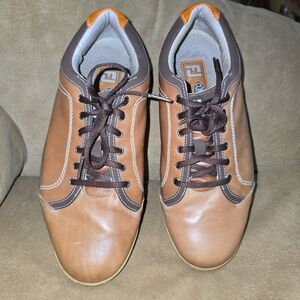 FootJoy Contour Casual Leather Spikeless Waterproof Golf Shoe Size 7.5 Xtra Wide